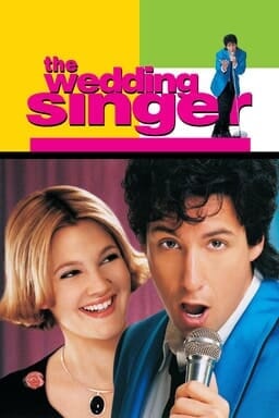 The Wedding Singer - Adam Sandler as Robbie Hart and Drew Barrymore as Julia Sullivan looking at him